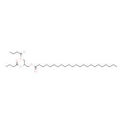 ChemSpider 2D Image | 2,3-Bis(butyryloxy)propyl tricosanoate | C34H64O6