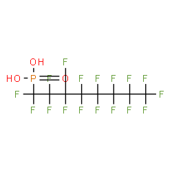 ChemSpider 2D Image | Perfluorooctanephosphonic acid | C8H2F17O3P