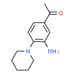 ChemSpider 2D Image | 1-(3-Amino-4-piperidinophenyl)-1-ethanone | C13H18N2O