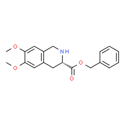 ChemSpider 2D Image | Benzyl 6,7-dimethoxy-1,2,3,4-tetrahydroisoquinoline-3-carboxylate | C19H21NO4