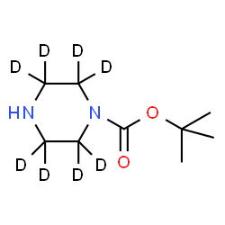 ChemSpider 2D Image | tert-Butyl (2,2,3,3,5,5,6,6-~2~H_8_)piperazine-1-carboxylate | C9H10D8N2O2