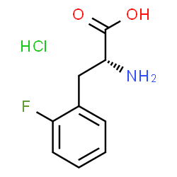 ChemSpider 2D Image | H-D-Phe(2-F)-OH.HCl | C9H11ClFNO2