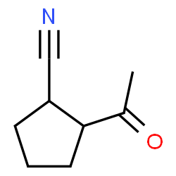 ChemSpider 2D Image | 2-Acetylcyclopentanecarbonitrile | C8H11NO