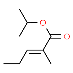 ChemSpider 2D Image | Isopropyl (2E)-2-methyl-2-pentenoate | C9H16O2