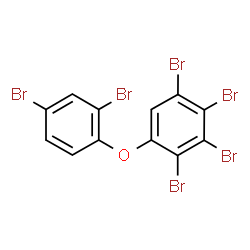 ChemSpider 2D Image | 2,2',3,4,4',5-HEXABROMODIPHENYL ETHER | C12H4Br6O