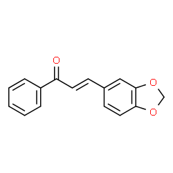 ChemSpider 2D Image | 3-(2H-1,3-benzodioxol-5-yl)-1-phenylprop-2-en-1-one | C16H12O3