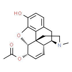 ChemSpider 2D Image | 6-O-Acetylmorphine | C19H21NO4