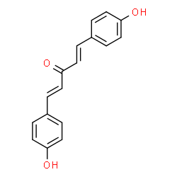 ChemSpider 2D Image | (1E,4E)-1,5-Bis(4-hydroxyphenyl)-1,4-pentadien-3-one | C17H14O3