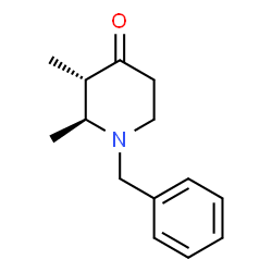 ChemSpider 2D Image | (2S,3S)-1-Benzyl-2,3-dimethyl-4-piperidinone | C14H19NO