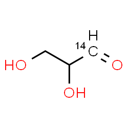 ChemSpider 2D Image | 2,3-Dihydroxy(1-~14~C)propanal | C214CH6O3