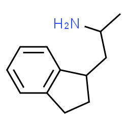 ChemSpider 2D Image | 1-(2,3-Dihydro-1H-inden-1-yl)-2-propanamine | C12H17N