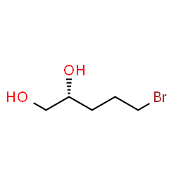 ChemSpider 2D Image | (2R)-5-Bromo-1,2-pentanediol | C5H11BrO2