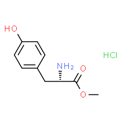 ChemSpider 2D Image | H-Tyr-OMe.HCl | C10H14ClNO3