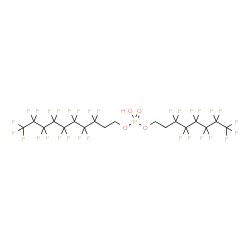 ChemSpider 2D Image | 3,3,4,4,5,5,6,6,7,7,8,8,9,9,10,10,10-Heptadecafluorodecyl 3,3,4,4,5,5,6,6,7,7,8,8,8-tridecafluorooctyl hydrogen phosphate | C18H9F30O4P