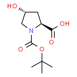 ChemSpider 2D Image | BOC-HYP-OH | C10H17NO5