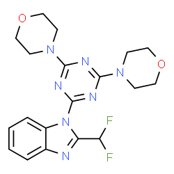 ChemSpider 2D Image | ZSTK474 | C19H21F2N7O2