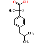 InChI=1/C13H18O2/c1-9(2)8-11-4-6-12(7-5-11)10(3)13(14)15/h4-7,9-10H,8H2,1-3H3,(H,14,15)/i10D