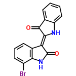 InChI=1/C16H9BrN2O2/c17-10-6-3-5-9-12(16(21)19-13(9)10)14-15(20)8-4-1-2-7-11(8)18-14/h1-7,18H,(H,19,21)/b14-12-