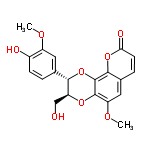 InChI=1/C20H18O8/c1-24-13-7-10(3-5-12(13)22)17-15(9-21)26-19-14(25-2)8-11-4-6-16(23)27-18(11)20(19)28-17/h3-8,15,17,21-22H,9H2,1-2H3/t15-,17-/m0/s1