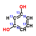 InChI=1/C6H6O2/c7-5-2-1-3-6(8)4-5/h1-4,7-8H/i1+1,2+1,3+1,4+1,5+1,6+1