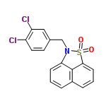 InChI=1/C17H11Cl2NO2S/c18-13-8-7-11(9-14(13)19)10-20-15-5-1-3-12-4-2-6-16(17(12)15)23(20,21)22/h1-9H,10H2