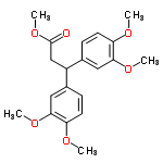 InChI=1/C20H24O6/c1-22-16-8-6-13(10-18(16)24-3)15(12-20(21)26-5)14-7-9-17(23-2)19(11-14)25-4/h6-11,15H,12H2,1-5H3