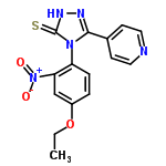 InChI=1/C15H13N5O3S/c1-2-23-11-3-4-12(13(9-11)20(21)22)19-14(17-18-15(19)24)10-5-7-16-8-6-10/h3-9H,2H2,1H3,(H,18,24)