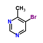 InChI=1/C5H5BrN2/c1-4-5(6)2-7-3-8-4/h2-3H,1H3