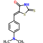 InChI=1/C12H12N2OS2/c1-14(2)9-5-3-8(4-6-9)7-10-11(15)13-12(16)17-10/h3-7H,1-2H3,(H,13,15,16)/b10-7-