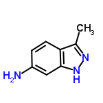 InChI=1/C8H9N3/c1-5-7-3-2-6(9)4-8(7)11-10-5/h2-4H,9H2,1H3,(H,10,11)