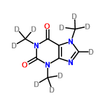 InChI=1/C8H10N4O2/c1-10-4-9-6-5(10)7(13)12(3)8(14)11(6)2/h4H,1-3H3/i1D3,2D3,3D3,4D