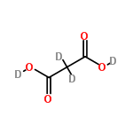 InChI=1/C3H4O4/c4-2(5)1-3(6)7/h1H2,(H,4,5)(H,6,7)/i1D2/hD2