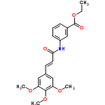 InChI=1/C21H23NO6/c1-5-28-21(24)15-7-6-8-16(13-15)22-19(23)10-9-14-11-17(25-2)20(27-4)18(12-14)26-3/h6-13H,5H2,1-4H3,(H,22,23)/b10-9+