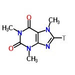 InChI=1/C8H10N4O2/c1-10-4-9-6-5(10)7(13)12(3)8(14)11(6)2/h4H,1-3H3/i4T