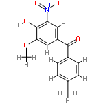 InChI=1/C15H13NO5/c1-9-3-5-10(6-4-9)14(17)11-7-12(16(19)20)15(18)13(8-11)21-2/h3-8,18H,1-2H3