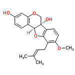 InChI=1/C21H22O5/c1-12(2)4-6-14-17(24-3)9-8-16-19(14)26-20-15-7-5-13(22)10-18(15)25-11-21(16,20)23/h4-5,7-10,20,22-23H,6,11H2,1-3H3/t20-,21+/m0/s1