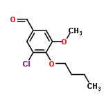 InChI=1/C12H15ClO3/c1-3-4-5-16-12-10(13)6-9(8-14)7-11(12)15-2/h6-8H,3-5H2,1-2H3