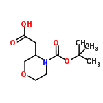 InChI=1/C11H19NO5/c1-11(2,3)17-10(15)12-4-5-16-7-8(12)6-9(13)14/h8H,4-7H2,1-3H3,(H,13,14)