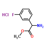 InChI=1/C9H10FNO2.ClH/c1-13-9(12)8(11)6-3-2-4-7(10)5-6;/h2-5,8H,11H2,1H3;1H