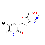 InChI=1/C10H13N5O4/c1-5-3-15(10(18)12-9(5)17)8-2-6(13-14-11)7(4-16)19-8/h3,6-8,16H,2,4H2,1H3,(H,12,17,18)/t6?,7-,8-/m1/s1/i10+2