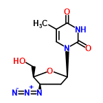 InChI=1/C10H13N5O4/c1-5-3-15(10(18)12-9(5)17)8-2-6(13-14-11)7(4-16)19-8/h3,6-8,16H,2,4H2,1H3,(H,12,17,18)/t6-,7-,8-/m1/s1/i10+1,12+1,15+1