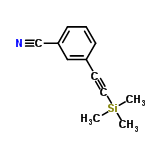 InChI=1/C12H13NSi/c1-14(2,3)8-7-11-5-4-6-12(9-11)10-13/h4-6,9H,1-3H3