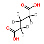 InChI=1/C5H8O4/c6-4(7)2-1-3-5(8)9/h1-3H2,(H,6,7)(H,8,9)/i1+1D2,2+1D2,3+1D2,4+1,5+1