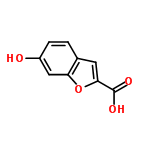 InChI=1/C9H6O4/c10-6-2-1-5-3-8(9(11)12)13-7(5)4-6/h1-4,10H,(H,11,12)