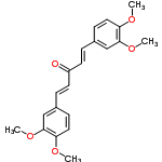 InChI=1/C21H22O5/c1-23-18-11-7-15(13-20(18)25-3)5-9-17(22)10-6-16-8-12-19(24-2)21(14-16)26-4/h5-14H,1-4H3/b9-5+,10-6+