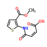 InChI=1/C10H9NO5S/c1-16-10(15)6-4-5-17-9(6)11-7(12)2-3-8(13)14/h2-5H,1H3,(H,11,12)(H,13,14)/b3-2-