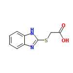 InChI=1/C9H8N2O2S/c12-8(13)5-14-9-10-6-3-1-2-4-7(6)11-9/h1-4H,5H2,(H,10,11)(H,12,13)