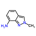 InChI=1/C8H9N3/c1-11-5-6-3-2-4-7(9)8(6)10-11/h2-5H,9H2,1H3