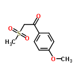 InChI=1/C10H12O4S/c1-14-9-5-3-8(4-6-9)10(11)7-15(2,12)13/h3-6H,7H2,1-2H3