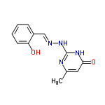 InChI=1/C12H12N4O2/c1-8-6-11(18)15-12(14-8)16-13-7-9-4-2-3-5-10(9)17/h2-7,17H,1H3,(H2,14,15,16,18)/b13-7+